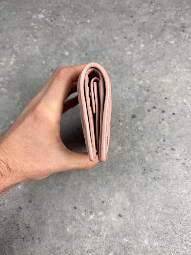 Miu Miu Matelassé Leder Portemonnaie Rosa