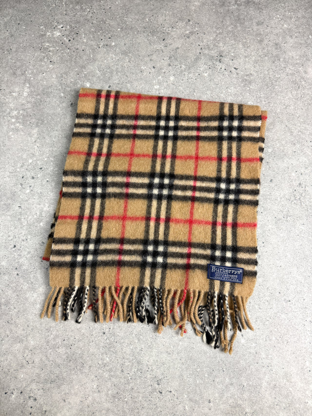 Burberry Nova Check Kaschmir Schal Vintage