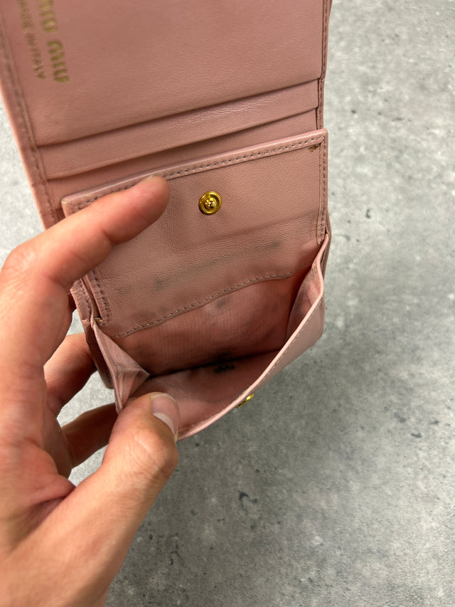 MIU MIU LEDER PORTEMONNAIE ROSA