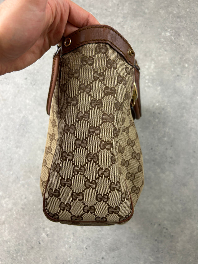 GUCCI SOOKIE MONOGRAMM HANDTASCHE BRAUN