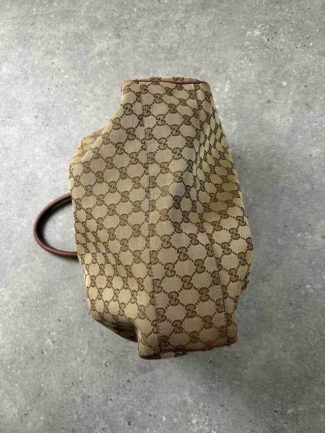 GUCCI SOOKIE MONOGRAMM HANDTASCHE BRAUN