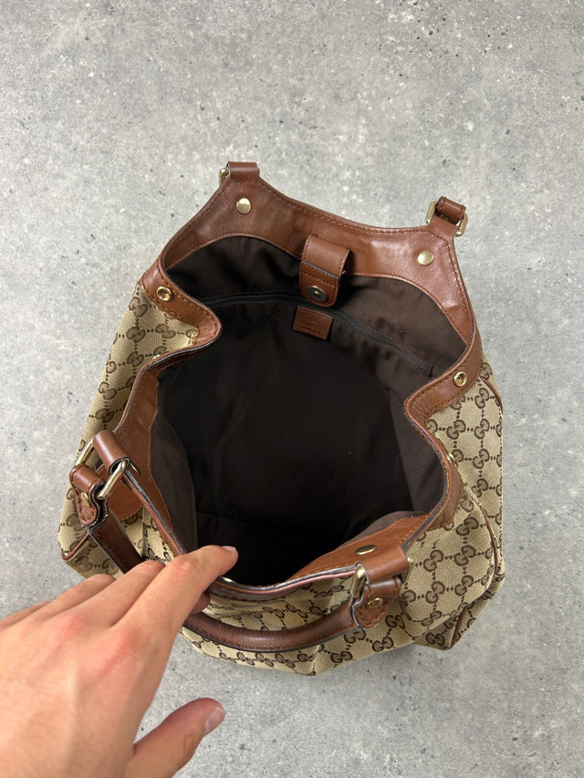 GUCCI SOOKIE MONOGRAMM HANDTASCHE BRAUN