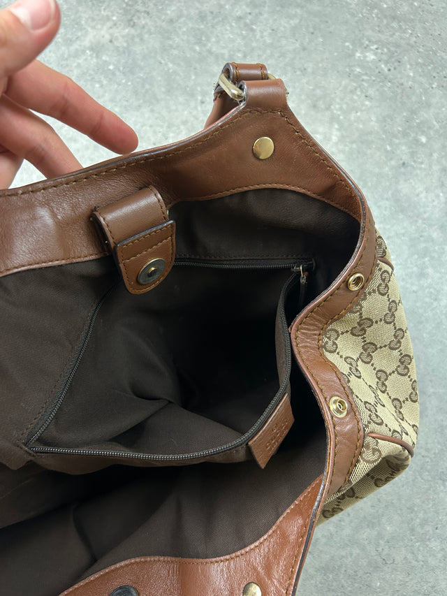 GUCCI SOOKIE MONOGRAMM HANDTASCHE BRAUN