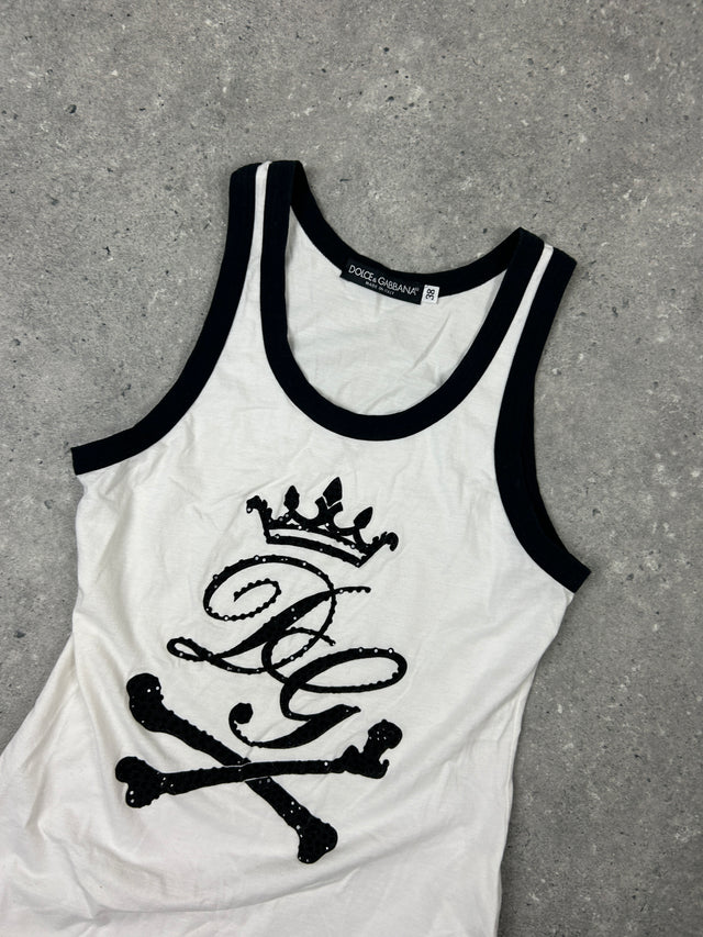 DOLCE GABANNA RHINESTONE TOP