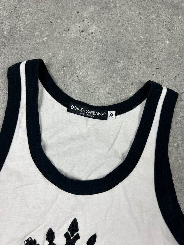 DOLCE GABANNA RHINESTONE TOP