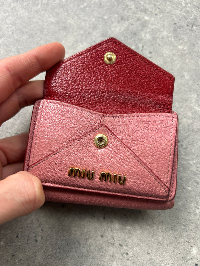 MIUMIU PORTEMONNAIE ROSA MIT HERZ