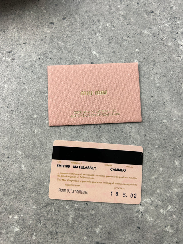 MIUMIU LEDER PORTEMONNAIE ROSE