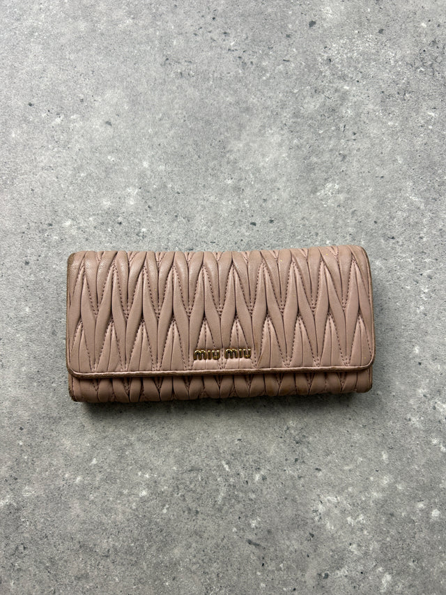 MIUMIU LEDER PORTEMONNAIE ROSE