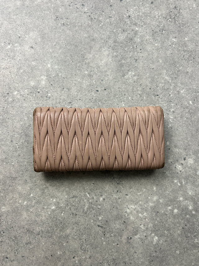 MIUMIU LEDER PORTEMONNAIE ROSE