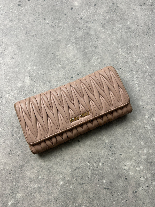 MIUMIU LEDER PORTEMONNAIE ROSE