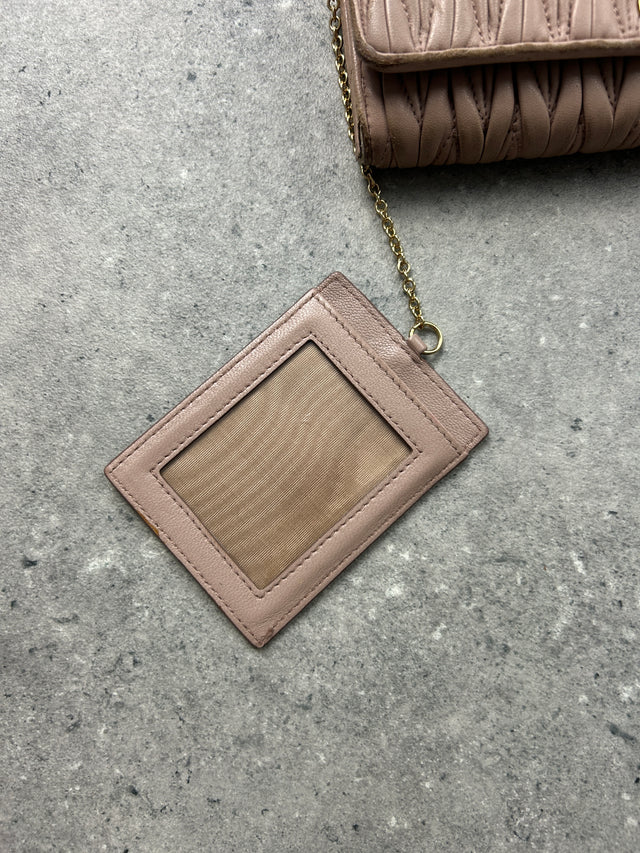 MIUMIU LEDER PORTEMONNAIE ROSE