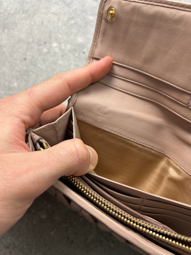 MIUMIU LEDER PORTEMONNAIE ROSE