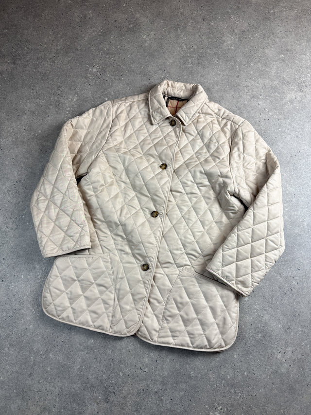 Burberry Herren Steppjacke Weiß Größe M