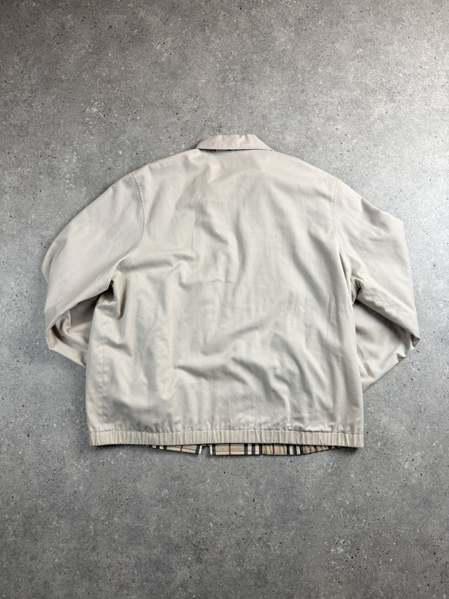 Burberry Nova Check Harrington Reversible Jacke Beige