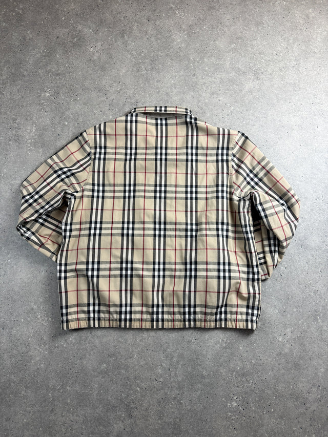 Burberry Nova Check Harrington Reversible Jacke Beige