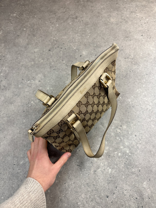 Gucci Mini Abbey GG Monogramm Handtasche Beige