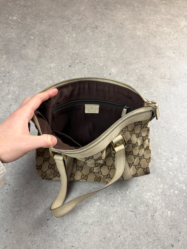 Gucci Mini Abbey GG Monogramm Handtasche Beige