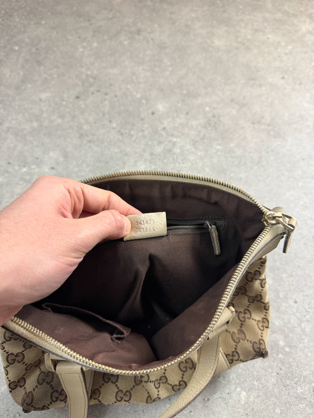 Gucci Mini Abbey GG Monogramm Handtasche Beige