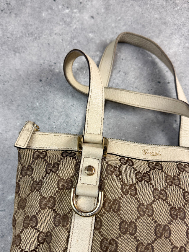Gucci Mini Abbey GG Monogramm Handtasche Beige