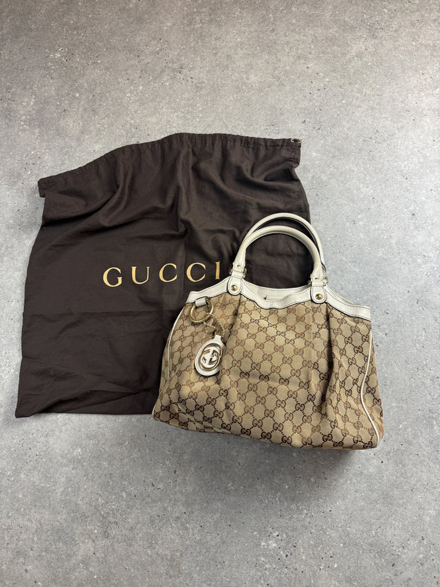 Gucci Sukey GG Monogramm Handtasche Beige