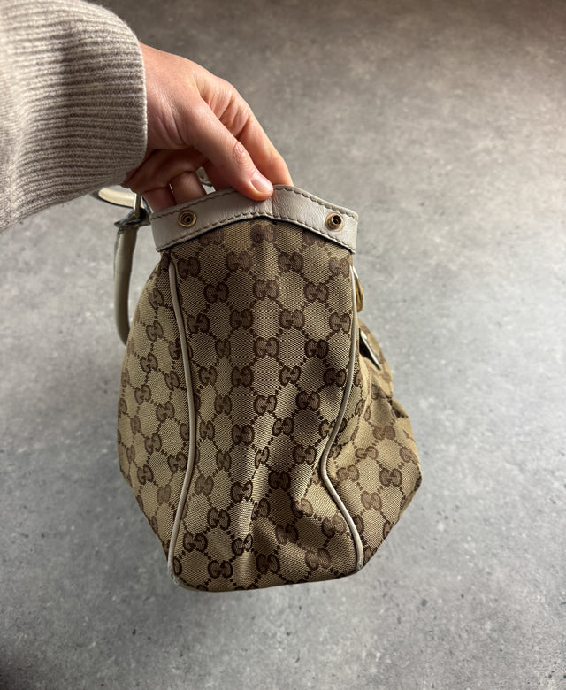 Gucci Sukey GG Monogramm Handtasche Beige