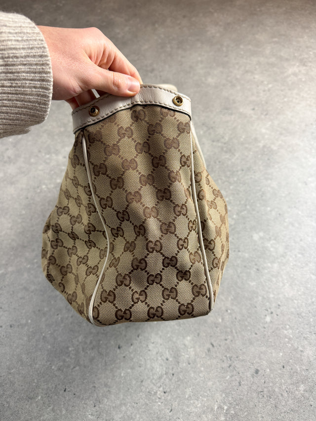 Gucci Sukey GG Monogramm Handtasche Beige