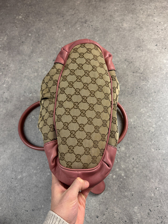 Gucci Sukey GG Monogramm Handtasche Rosa Beige