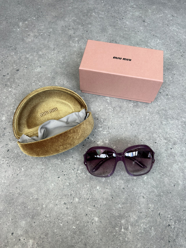 MIU MIU SONNENBRILLE LILA VINTAGE SS 2009