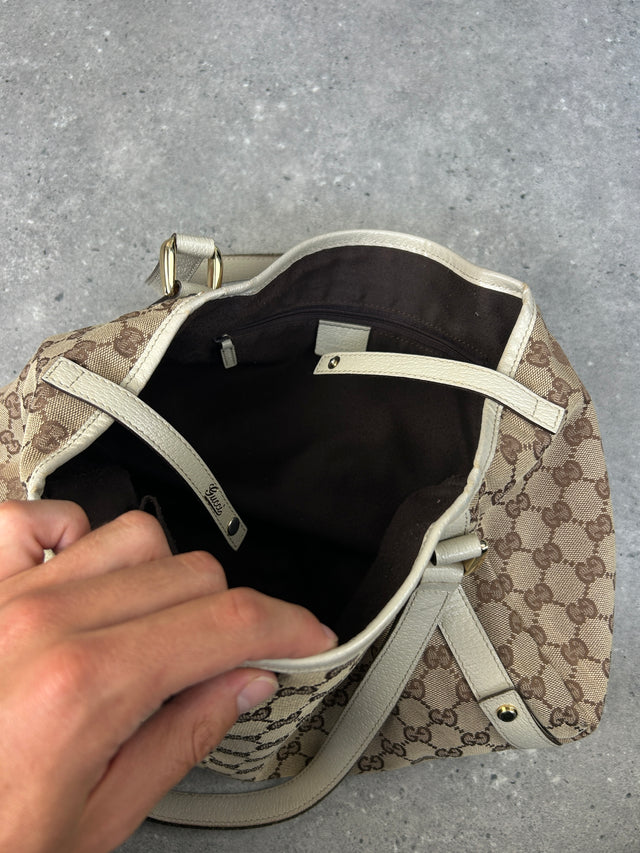 GUCCI MONOGRAMM HANDTASCHE BEIGE VINTAGE