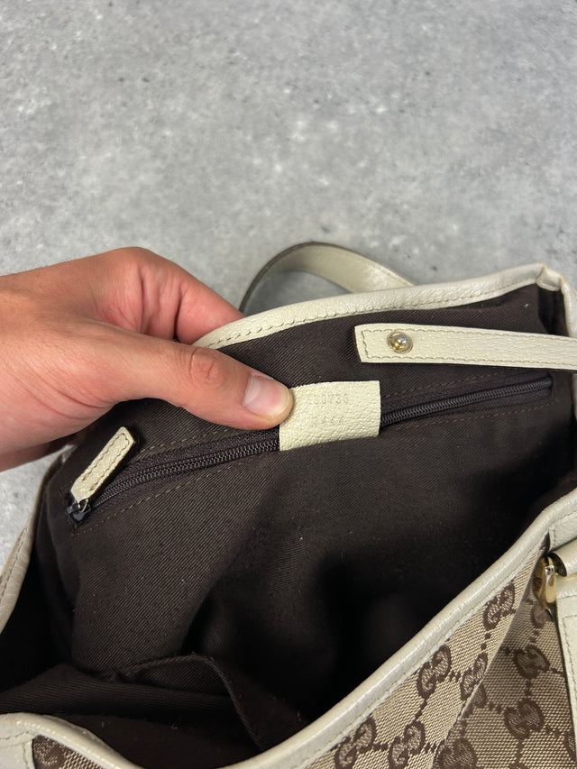 GUCCI MONOGRAMM HANDTASCHE BEIGE VINTAGE