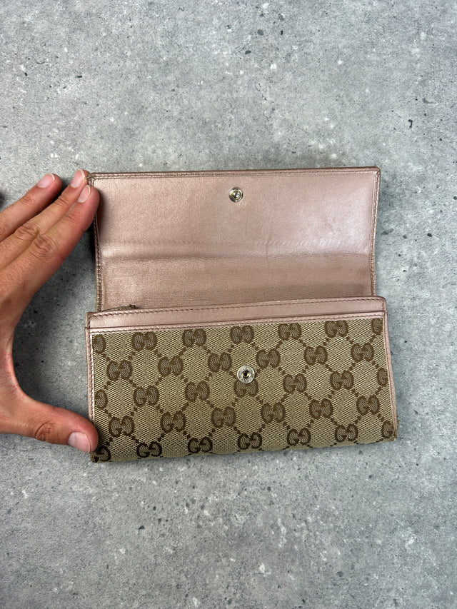 VINTAGE GUCCI "LOVELY HEART" MONOGRAMM PORTEMONNAIE