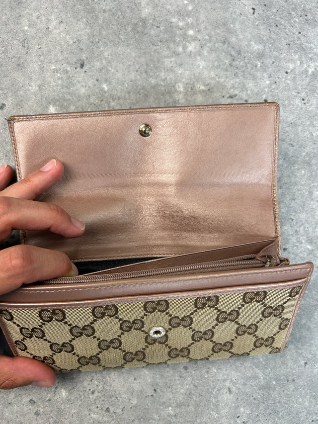 VINTAGE GUCCI "LOVELY HEART" MONOGRAMM PORTEMONNAIE