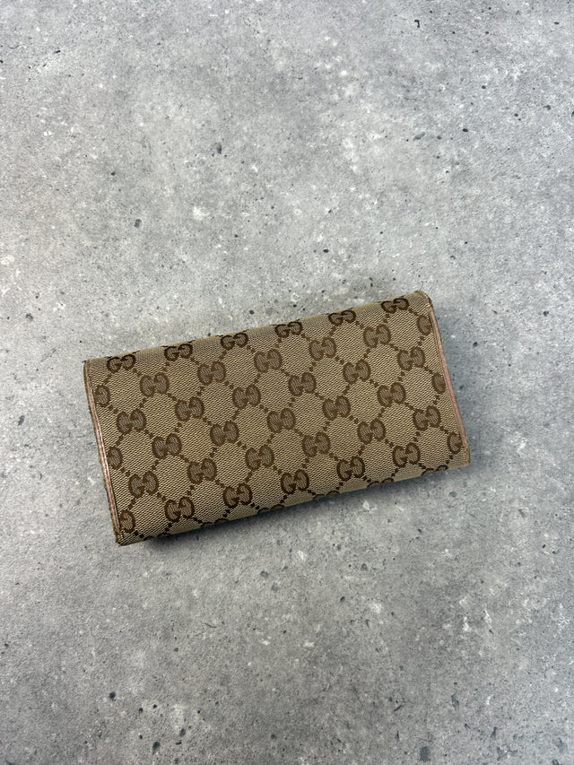 VINTAGE GUCCI "LOVELY HEART" MONOGRAMM PORTEMONNAIE