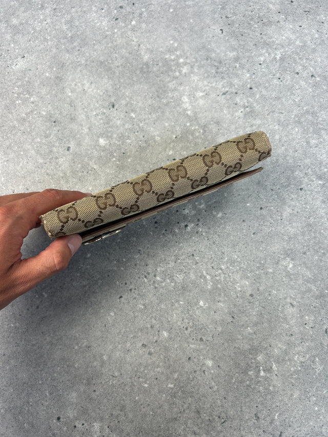 VINTAGE GUCCI "LOVELY HEART" MONOGRAMM PORTEMONNAIE