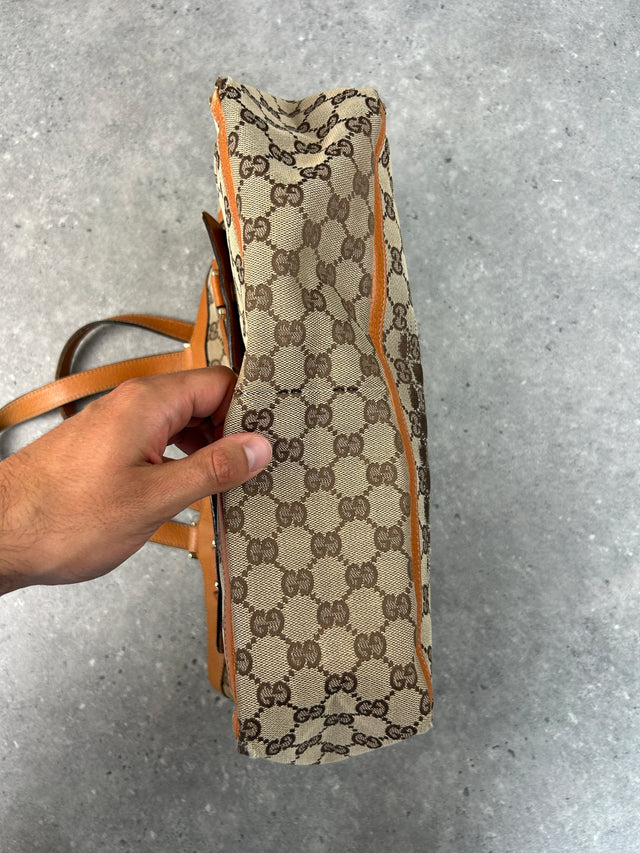 GUCCI MONOGRAMM SCHULTERTASCHE ORANGE