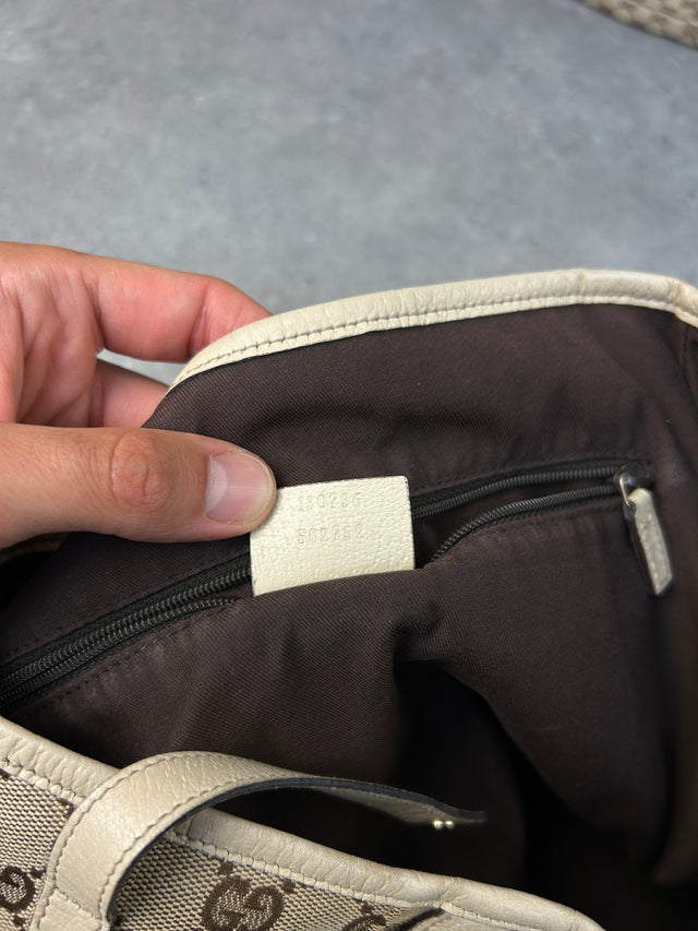 VINTAGE GUCCI ABBEY HANDTASCHE BEIGE