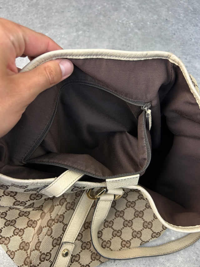 VINTAGE GUCCI ABBEY HANDTASCHE BEIGE