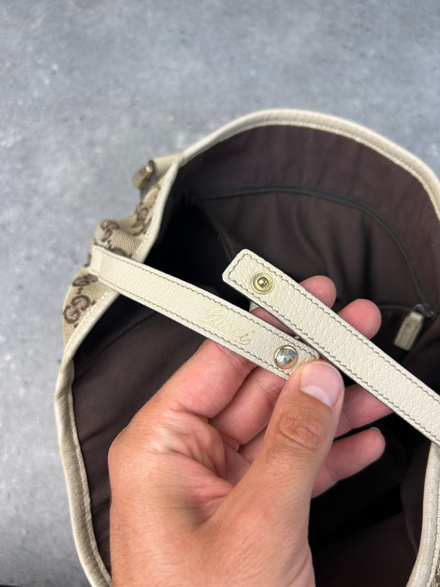 VINTAGE GUCCI ABBEY HANDTASCHE BEIGE