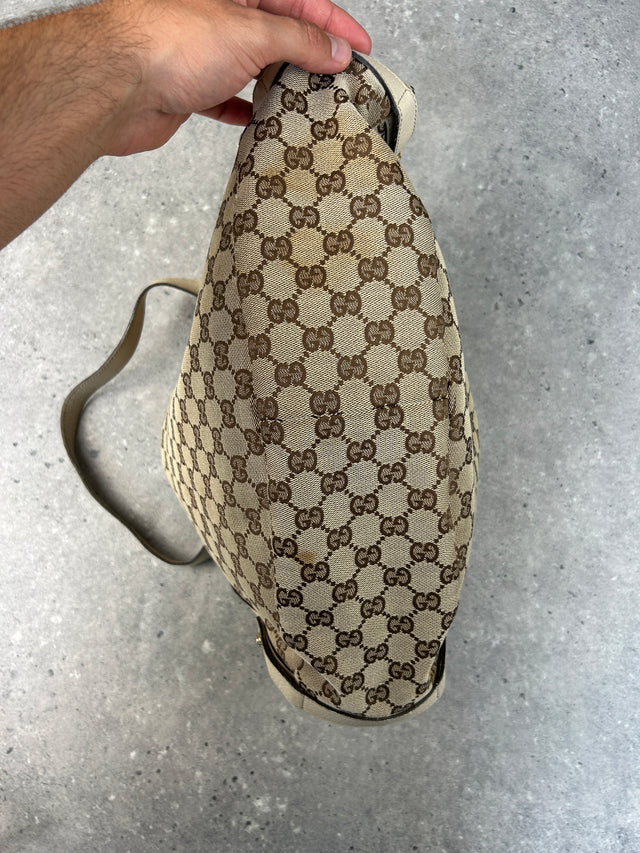 VINTAGE GUCCI ABBEY HANDTASCHE BEIGE