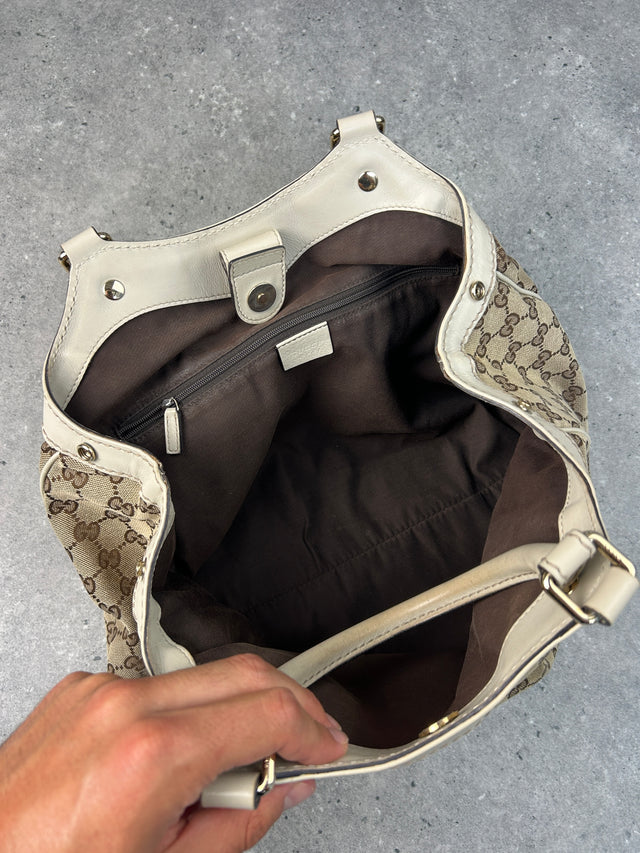 VINTAGE GUCCI SUKEY HANDTASCHE BEIGE