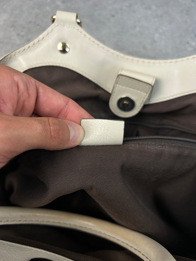 VINTAGE GUCCI SUKEY HANDTASCHE BEIGE