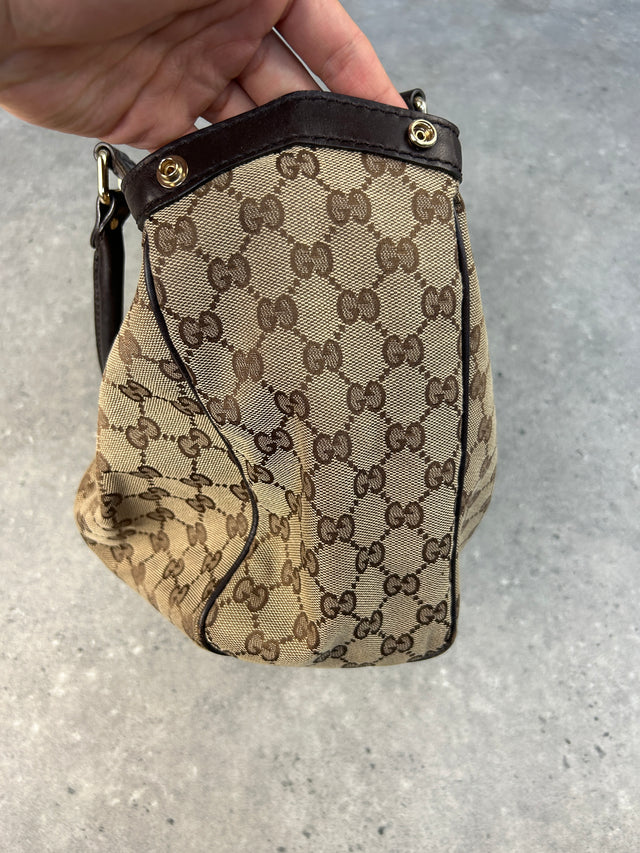 VINTAGE GUCCI SUKEY HANDTASCHE BRAUN