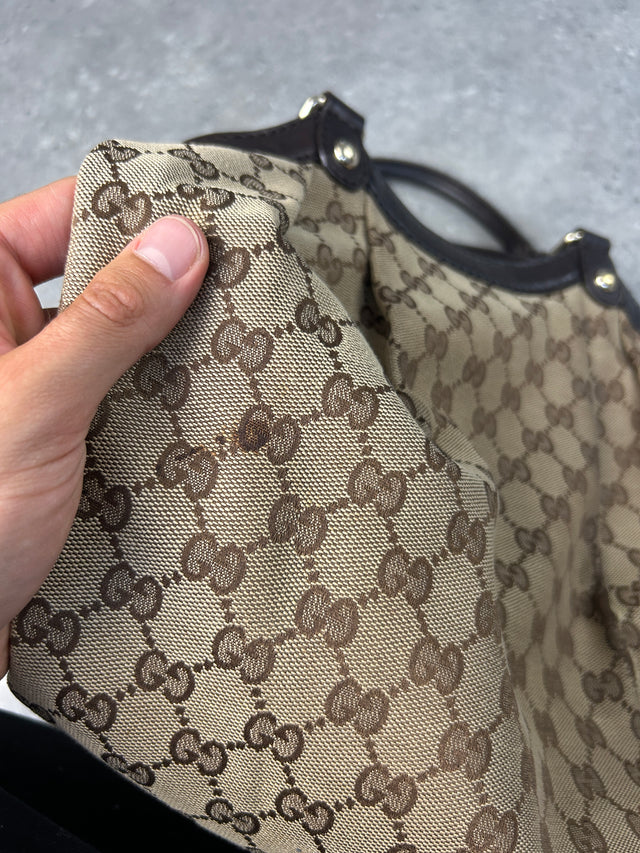 VINTAGE GUCCI SUKEY HANDTASCHE BRAUN