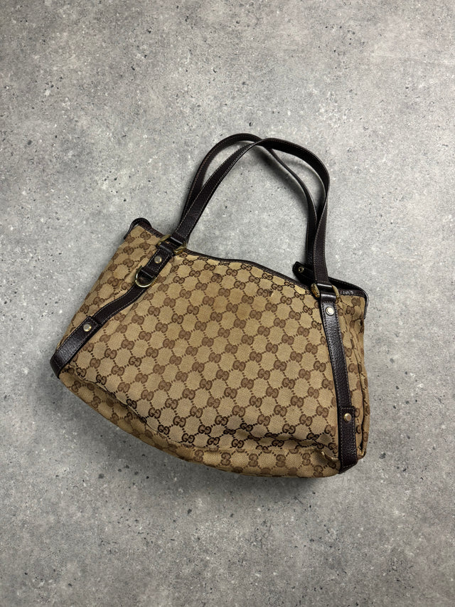 GUCCI ABBEY TOTE HANDTASCHE BRAUN