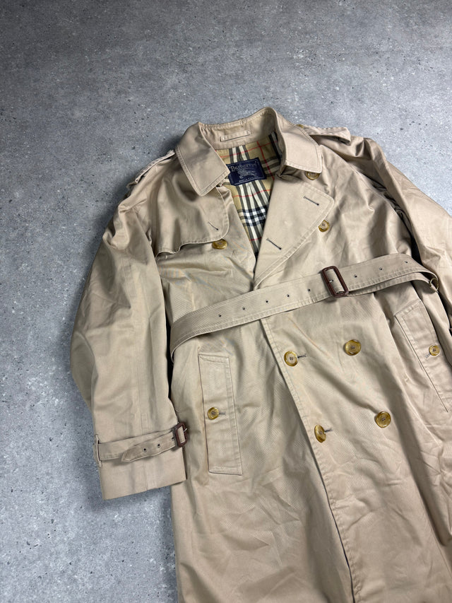 VINTAGE BURBERRY KENSINGTON MANTEL HERREN BEIGE