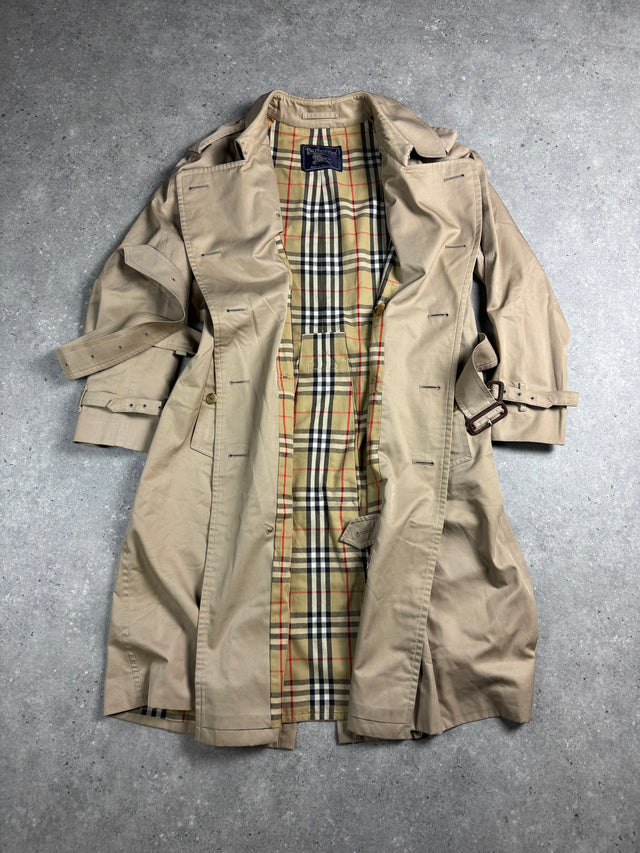 VINTAGE BURBERRY KENSINGTON MANTEL HERREN BEIGE