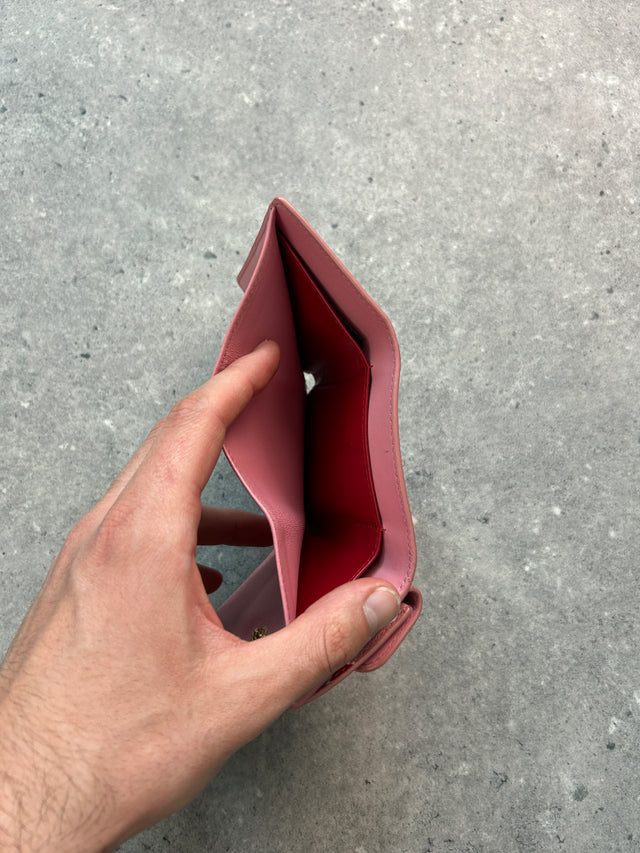 MIUMIU HERZ MONOGRAMM PORTEMONNAIE ROSA