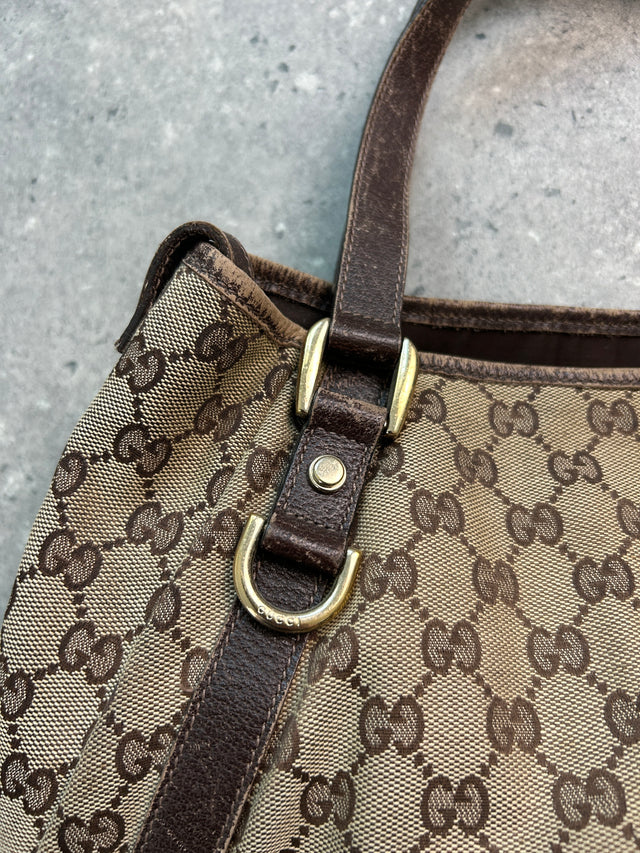 GUCCI MONOGRAMM HANDTASCHE BRAUN BEIGE