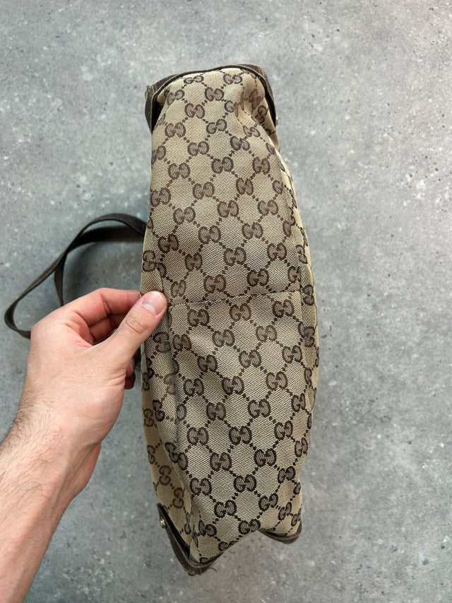 GUCCI MONOGRAMM HANDTASCHE BRAUN BEIGE