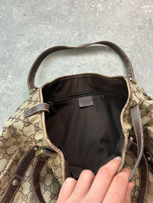 GUCCI MONOGRAMM HANDTASCHE BRAUN BEIGE